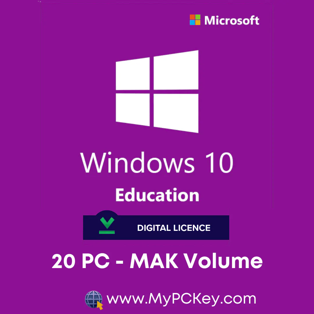Windows 10 Education 20 pc MAK Volume Key