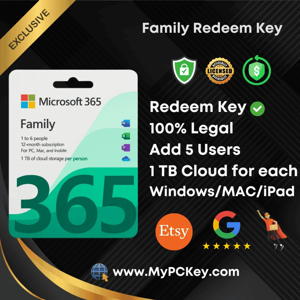 Buy Microsoft Office 365 Family Subscription Redeem Key